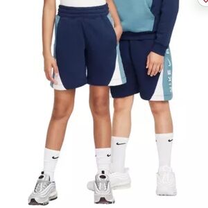 Nike Air Big Kids' Knit Shorts -Midnight Navy - kids size medium